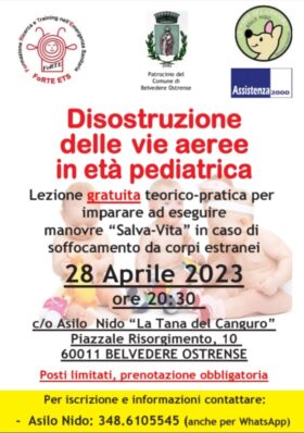 Disostruzione 28 Aprile Asilo Nido